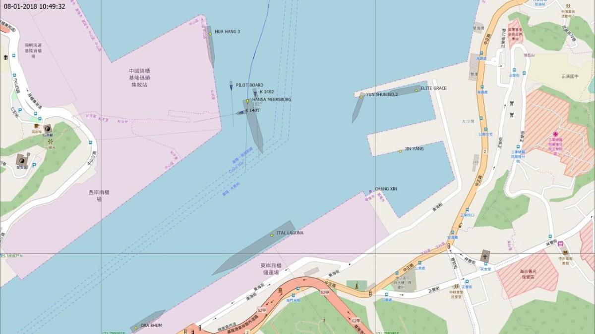 peta dari pelabuhan keelung