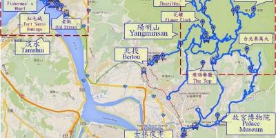 Peta dari beitou taiwan