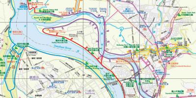 Peta Taipei jalur sepeda